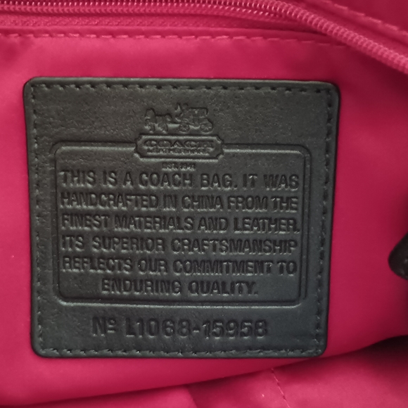 Coach Black Leather Shoulder Bag - Picture 6 of 12